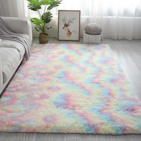 Styling Ideas for Fluffy Rainbow Rugs in Kids Rooms