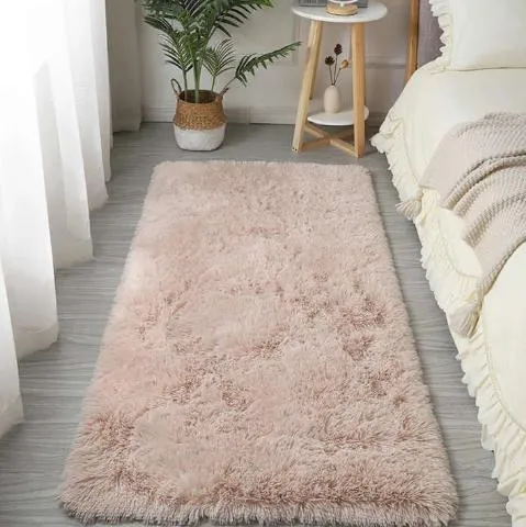 white fluffy rug 8x10