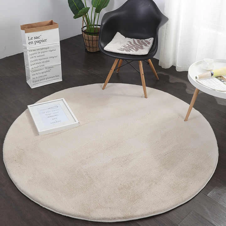 Wholesale Custom Rug Fluffy Carpet Faux Rabbit Fur Ultra Soft Pile Washable Anti-skid Accent Rug