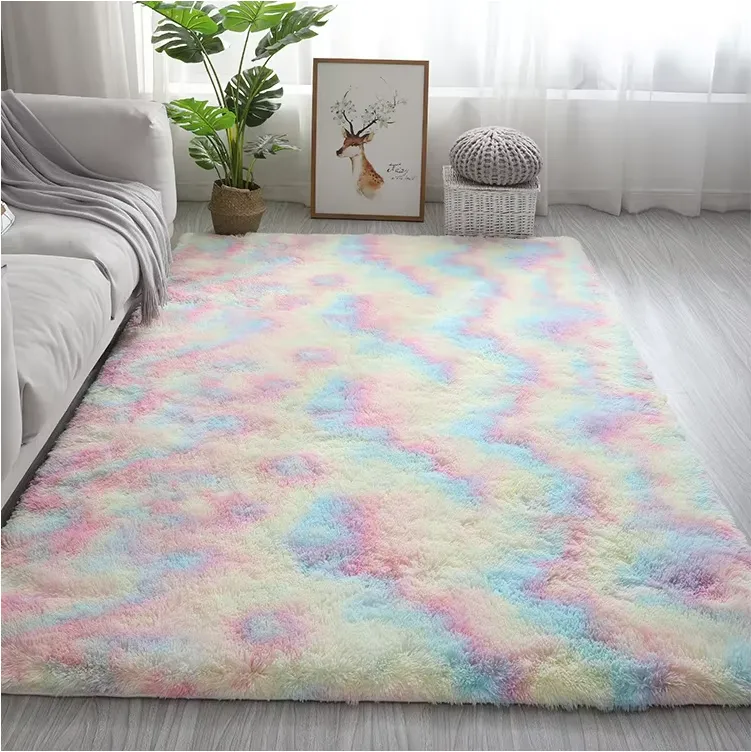 turquoise shag rug